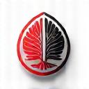 美容業界における環境負荷削減のリーダーシップを象徴する、クリーンで未来的なエコマークのアイコン