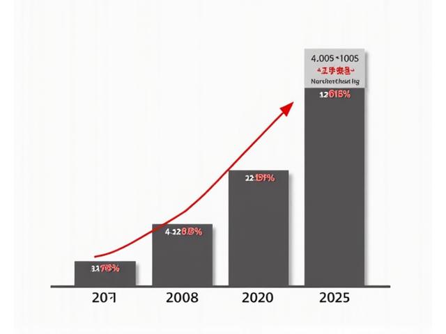 日本の男性美容市場の成長を示すグラフ。2020年から2025年にかけて力強い上昇トレンドが見られる。