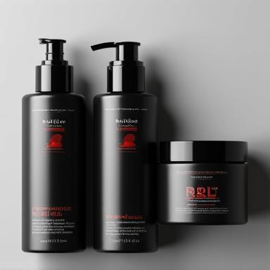 厳選された高品質なメンズヘアケア製品のクローズアップ