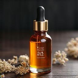 高級オーガニックビアードオイルのボトル。